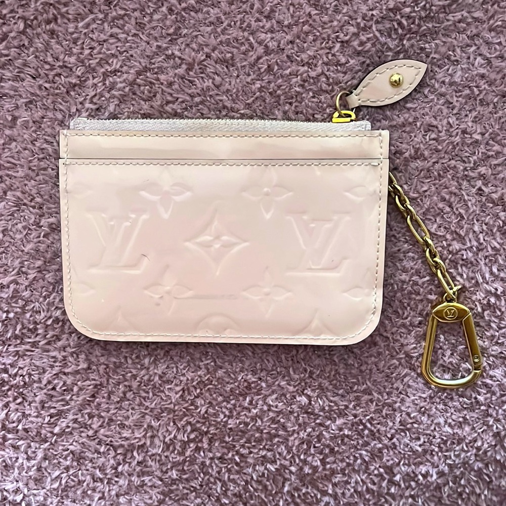 Loud Vuitton Patent Leather Card Keychain